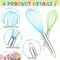 24 Sets 10" Easter Whisks Gift Set – Colorful Baking Whisks with Greeting Cards, Ribbons & Bags for Kids, Teachers, Family, Friends & Neighbors